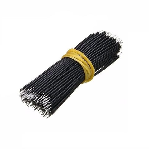 Motherboard, PCB, Breadboard Jumper Cable 150mm 24AWG (Black) – 50Pcs