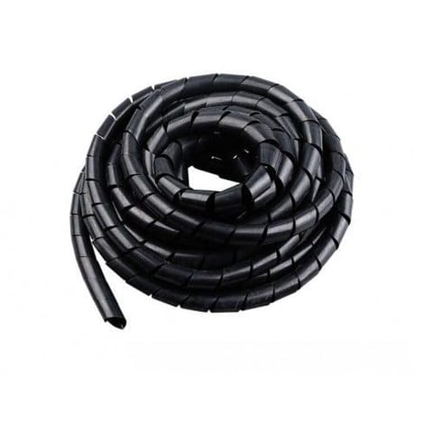 8mm Spiral Wrapping Band Black 10M for Wires