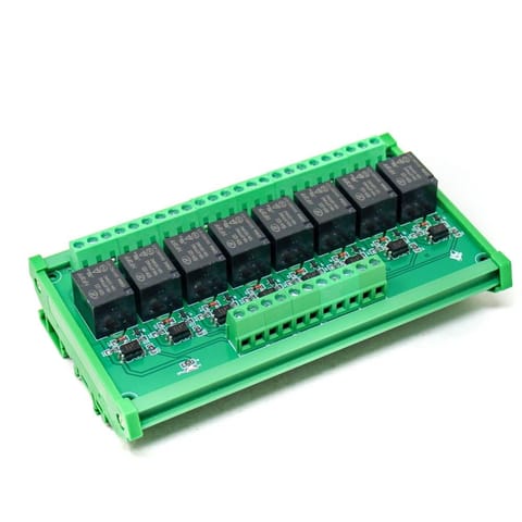 24V 8 Channels Relay, Module High and Low, Triggering Optocoupler, Isolation Relay Module, PLC Signal Amplifier,Board