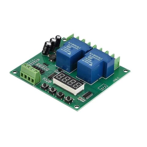 Forward/Reverse Motor Controller Board 12V 24V Motor Two Relay Delay Timing Cycle YYB-5 Module