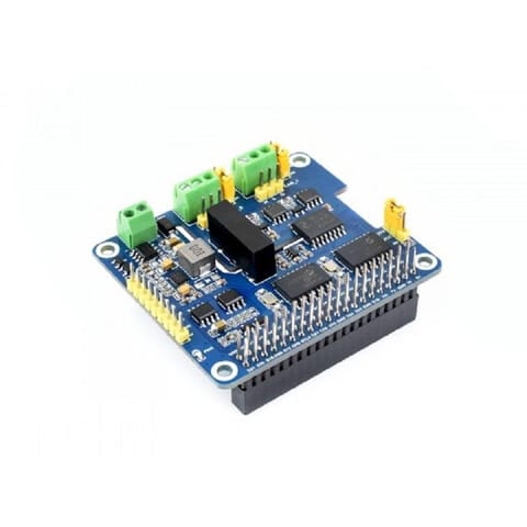 Waveshare 2-Channel Isolated CAN Bus Expansion HAT For Raspberry Pi, Dual Chips Solution, Stackable Design For Expanding Multiple CAN Channels, Raspberry Pi HAT